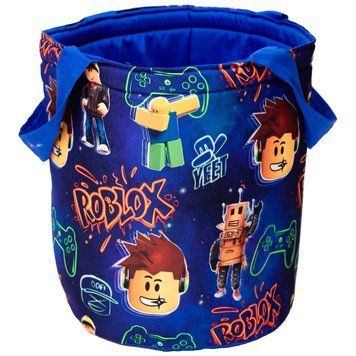 Корзина для игрушек "Роблакс синий" высота 40 см ДК003 фото