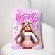 Подушка-игрушка с героями компьютерной игры &laquo;Роблекс девочка в веночке на фиолетовом фоне&raquo; 33х45 двухсторонняя ФПІ087 фото 1