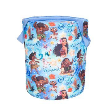Корзина для игрушек "Миньоны" голубой фон высота 40 см ДК017 фото